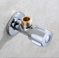Toilet hot and cold stainless steel all copper extended angle valve inlet valve one in two out Triangle valve straight valve faucet