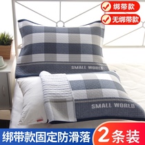  Pillow towel pure cotton 2020 new pillowcase cotton pair of household simple atmosphere adult non-slip thickened cover towel dustproof