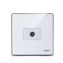 CHINT switch Wall switch Concealed socket panel NEW9E 86 type cable TV socket closed circuit
