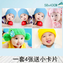 Cute male baby poster painting wall sticker pregnancy photo portrait Beautiful baby doll pictorial picture bb wall chart