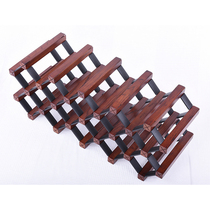 Solid wood wine rack Wine cabinet Wine grid Red wine wine Light luxury oak wine fork Custom wood antique walnut white