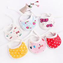 Milk dog puppies small Teddy bib mouth towel bib pet cat Yorkshire Bomei triangle scarf scarf