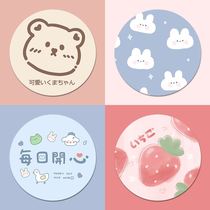 Mouse pad round thick cute girl cartoon small wrist pad game Office student small creative mouse pad