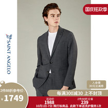 (Light dress Series) New bird new mens business wool suit suit flat collar youth suit