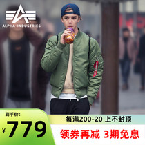 American alpha alpha industrial bomber jacket trend jacket classic flight suit ma1 flight jacket