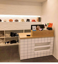 Lacquer cashier simple modern small clothing store counter bar bar shop company front desk reception desk