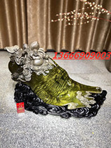 Ebony Golden nomaine ornaments Gloomy Wood Guanyin Maitreya Buddha Guan Gong natural flower and bird figure animal root carving