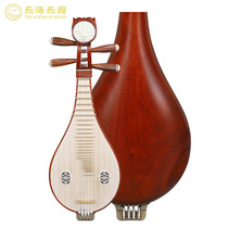 Lehai Liuqin Musical Instrument DS14-LC Aoshi Rosewood Material Plain Bronze Fine-tuning Professional Performance Liuqin