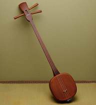 Japanese shamisen traditional shamisen Okinawa Ryukyu exquisite making brown three-stringed instruments