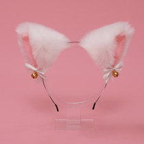 Handmade plush cat ear hairpin bow female animal ear hair band cat head ornament cat ear hair band