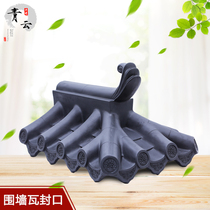 Resin tile accessories Horse headwall simulation of the rock wall with the ridge wall pressed the head of the tail seal