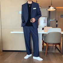 Korean temperament high-end casual suit mens suit Korean ins Ruffian handsome tide brand fried street loose suit jacket