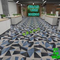 Nordic style blue geometric tiles 300 kitchen bathroom living room background non-slip floor tiles wall tiles 200X200