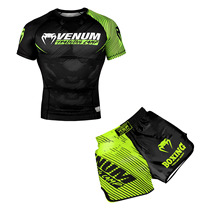 Venom short-sleeved Muay Thai shorts suit Fighting running sports fitness fighting UFC boxing T-shirt Sanda training suit