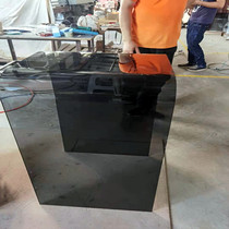 Manufacturer professional set to make tea colour glass thermal bending grey glass arched bar coffee table bending steel curved surface processing customization