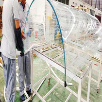 Radians Italian glass cabinet medecor glass point dish arched cabinet glass sealing strip semi-circular glass production