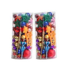 Christmas decorations dress up package barrel color ball Christmas tree small pendants ornaments hanging light ball Christmas ball