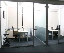 Wuhan office glass partition wall Tempered glass double glass with louver high partition wall screen soundproof wall