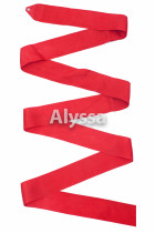 Alyssa professional rhythmic gymnastics ribbon (red-monochrome) RA05-without stick