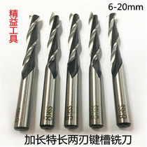Long straight shank keyway two-edge milling cutter 8m14m16m20m120X150X200