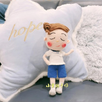 Handmade DIY crochet wool knitting doll 367 flower wheel classmate illustration video tutorial cute doll doll recommendation