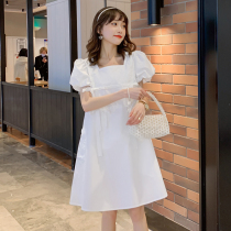 Maternity clothing foreign trade discount store shopping mall counter withdrawal of the cabinet cut the standard womens tail clearance French niche dress tide