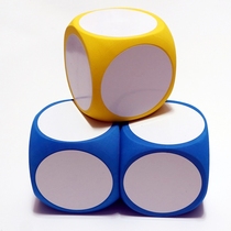 Rewritable whiteboard dice blocks dry erase blocks classroom teaching aids