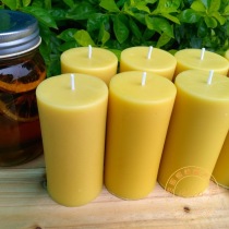 Handmade Beeswax Votive Candles All-Natural Cotton Wick Pure