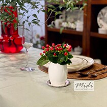 Pure white bone meal bone china fat Pier milk pot small scented tea desktop decorative vase