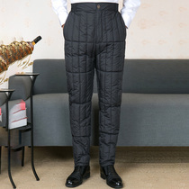 Dad Cotton Pants Man Middle Aged Winter Clothing Pants Seniors Loose Thickened Inside Old Cotton Pants Dad Winter Clothes
