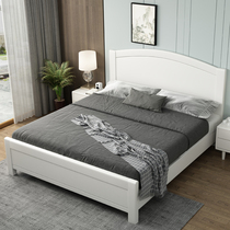 Oak solid wood bed white second bedroom 1 35 m 1 5x19 small family children 1 2 single high box storage 1 8m