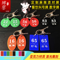 Customize the spicy scalding number plate clip digital stickehand card called number plate keycard bracelet ring number deposit cards