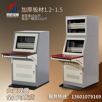 Single embedded console double piano console triple monitoring console assembly console security monitoring cabinet