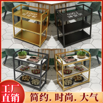 Hot Pot restaurant dish shelf commercial iron multi-layer serving shelf mobile Shelf shelf sea bottom fishing side cabinet