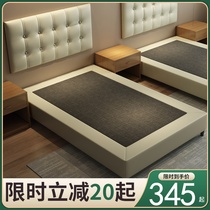 Youlaier hotel standard room furniture custom solid wood special bed 1 2 meters 1 5 headboard backrest soft bag