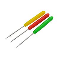 Glasses processing tools Steel needle tip needle Cone needle Lens template Reaming awl Plastic handle Through-hole needle color random