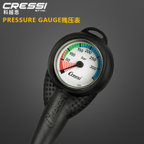 ITALY CRESSI PRESSURE GAUGE Scuba DIVING RESIDUAL PRESSURE GAUGE PRESSURE GAUGE BAROMETER