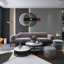 Geometric light luxury integrated wallboard bamboo fiber decorative panel beauty salon front wall panel quick-loading living room bedroom gusset