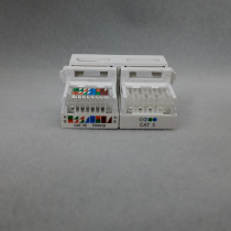 128 type dual-port network telephone socket module occupies a dual-hole computer telephone module RJ45 RJ11 telephone