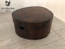 Thai Lana Solid Wood Engraving Creative with cover windproof ashtray Restaurant Dining Room Decorated Ashtrays