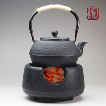 Japanese-style charcoal stove alcohol stove boiled tea stove tea set cast iron iron pot charcoal stove household charcoal heating tea stove set