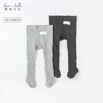 David Bella childrens clothing 2021 autumn new childrens socks Children Baby foreign style pants socks elastic leggings