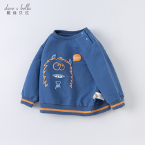 David Bella Childrens Wear 2022 Spring Dress New Boys Sweatshirt Baby Kids Foreign Pullover Kids Clothes