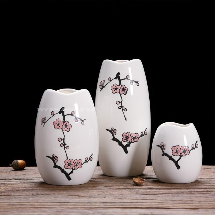 [$9.92] Ceramic Creative Fashion White Vase Modern Simple Porcelain