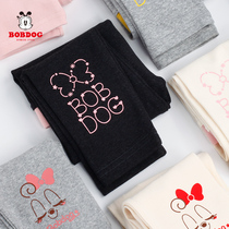 Babu Bean Children Beating Bottom Pants Woman Pure Cotton Outside Wearing Thin Spring Autumn Cute Casual Girl Woman Baby Long Pants Outer Pants