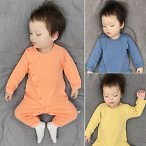 Baby jumpsuit autumn and winter Belly Belly heat cotton boneless newborn baby baby pajamas Ha clothes baby clothes