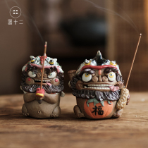 Twelve koi handmade tea recruitment fixture fragrance stove line boutique cuisine tea table high-end birthday present