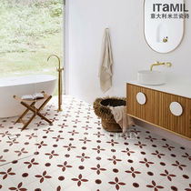 Toilet tile Nordic tiles aisle access door floor tiles kitchen balcony floor tiles non-slip wear-resistant 200