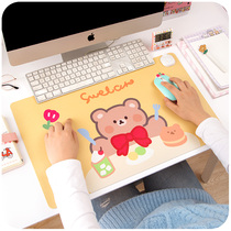 Student oversized heating table mat girls office computer desk cushion warm hand table mat heating mouse pad heating mouse pad