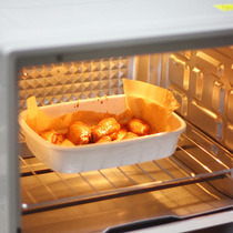 Yuhua stone enamel thickened curled enamel storage plate side dish fried chicken plate fresh-keeping box with net with cover medium